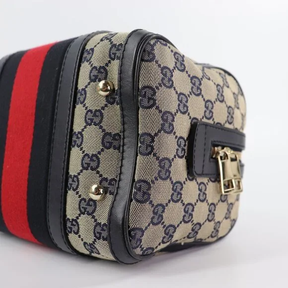 GUCCI Monogram Vintage Web Small Boston - Picture 9 of 16